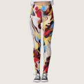 Leggings Aquarelles Art numérique Abstrait (Devant)