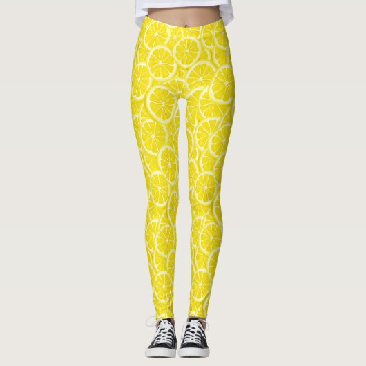 Leggings Aquarelles de citron (Devant)