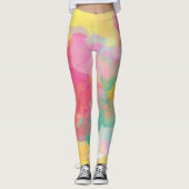 Leggings Aquarelles Pastel (Devant)