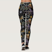 Leggings Aquatic animals pattern | ocean underwater life 29 (Dos)