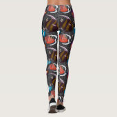 Leggings Aquatic animals pattern | ocean underwater life 43 (Dos)
