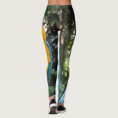 Leggings Ara bleu et jaune lissant (Dos)