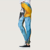 Leggings Ara bleu et jaune lissant (Gauche)
