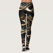 Leggings Arabesque Noir et Or (Dos)