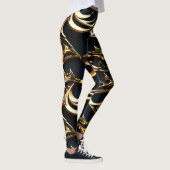 Leggings Arabesque Noir et Or (Droite)