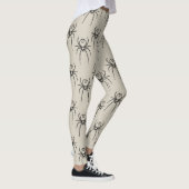 Leggings Araignée - Bone White et Bat Black (Droite)