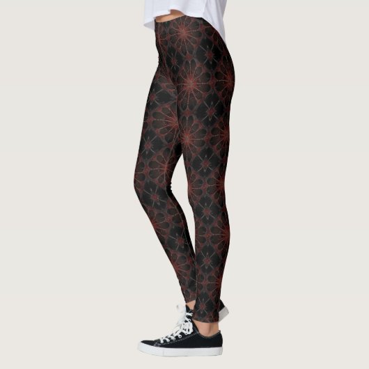 Leggings Araignée de Redback Fractal Art, (Gauche)