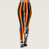 Leggings Araignée d'Halloween Orange noire (Dos)