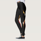 Leggings Araignée en vapeur noire (Gauche)