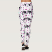 Leggings Araignées avec des points violets Halloween (Dos)