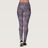 Leggings Araignées brillantes violet - arachnide mystique (Dos)