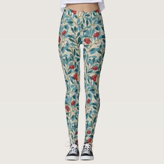 Leggings Arbre à fruits rouges, William Morris (Devant)