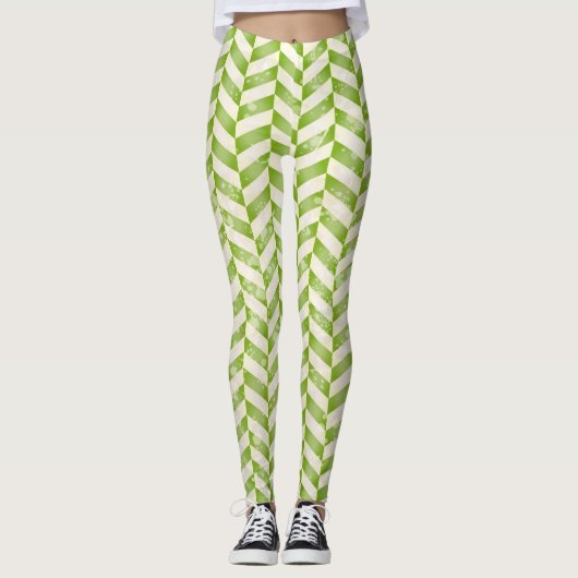 Leggings Arbre Abstrait dans la verdure (Devant)