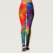 Leggings Arbre coloré d'amour (Dos)