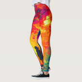 Leggings Arbre coloré d'amour (Gauche)