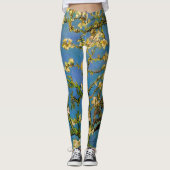 Leggings Arbre d'amandier en fleurs par Vincent van Gogh (Devant)