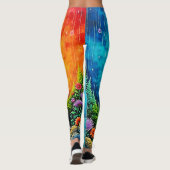 Leggings Arbre d'amour et de design de vie (Dos)