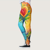 Leggings Arbre d'amour et de design de vie (Gauche)