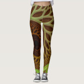 Leggings Arbre de la vie Trippy psychédélique (Devant)