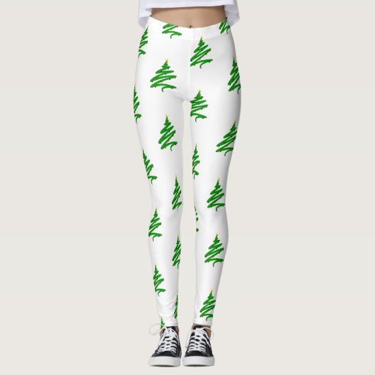 Leggings Arbre de Noël (Devant)