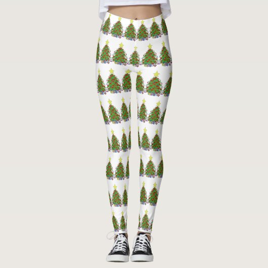Leggings Arbre de Noël (Devant)