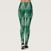 Leggings Arbre de Noël Coloré (Dos)
