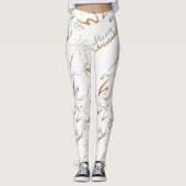 Leggings Arbre de Noël Gold & Silver (Devant)