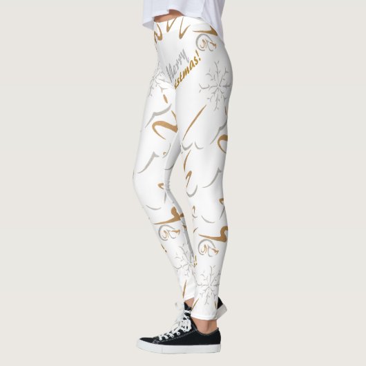 Leggings Arbre de Noël Gold & Silver (Gauche)