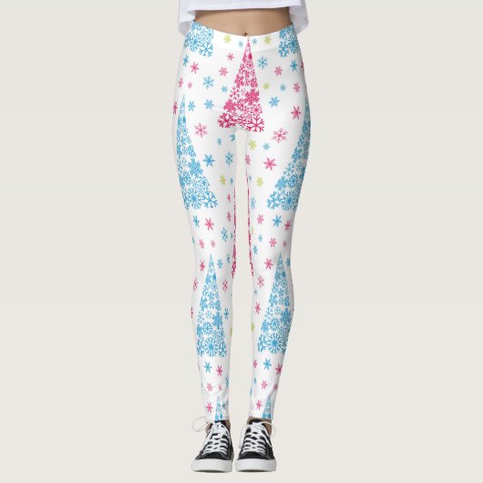 Leggings Arbre de Noël moderne élégant (Devant)