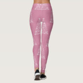 Leggings arbre de Noël rose (Dos)