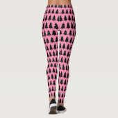 Leggings Arbre de Noël rose et noir (Dos)