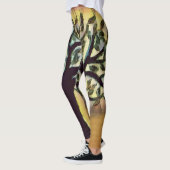 Leggings Arbre de vie Art Abstrait de la nature (Gauche)