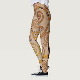 Leggings Arbre de vie de Gustav Klimt, Art Nouveau stylisé