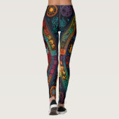 Leggings Arbre de vie design coloré vif (Dos)
