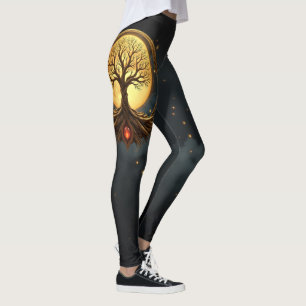Leggings Arbre de Vie – Illumination au Clair de Lune