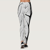 Leggings Arbre de vie noir & blanc (Dos)