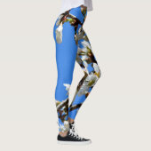 Leggings Arbre élégant à fleurs blanches de printemps (Droite)
