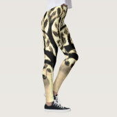 Leggings Arbre face jaune paysage aquarelle (Droite)