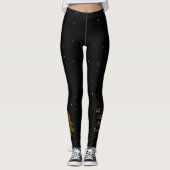 Leggings Arbre léopard chic pour les fêtes (Devant)
