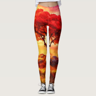 Leggings Arbre lumineux de l'art de la vie