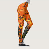 Leggings Arbre orange avec nom personnalisé (Droite)