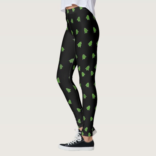 Leggings Arbres de Noël étincelants (Gauche)