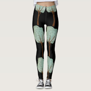 Leggings Arbres en aquarelle