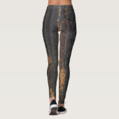 Leggings Arbres et doré feuillage d'automne (Dos)