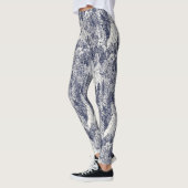 Leggings arbres légumineuses bleu NC (Gauche)