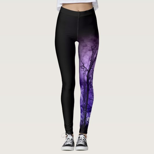 Leggings Arbres pourpres (Devant)