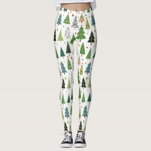 Leggings Arbres rétro (Devant)