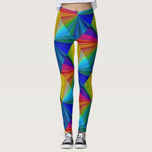 Leggings Arc arc-en-ciel circulaire (Devant)