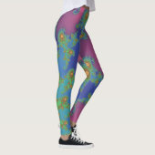 Leggings Arc en arc-en-ciel conception fractale (Droite)