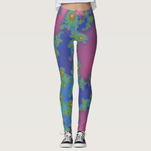 Leggings Arc en arc-en-ciel conception fractale